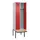 locker met bank,voor scheiding van kleding,HxBxD 2120x600x815mm,2vak