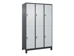 dubbeldekse locker,HxBxD 1950x1200x500mm,3x2vak.,vak B 400mm