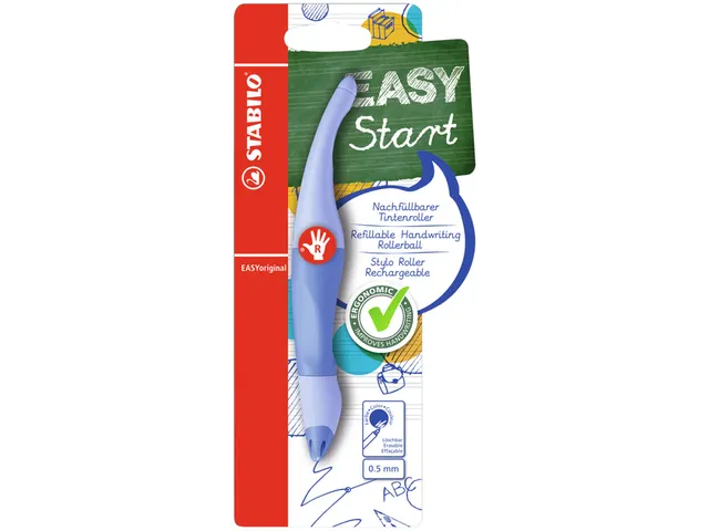 Rollerpen STABILO Easyoriginal rechtshandig medium pastel luchtig blau