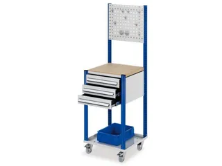 Verrijdbaar Werkstation 1730x500x500mm Met Geperforeerde Plaat - 3