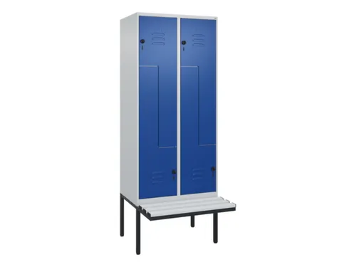 Z-garderobekast,HxBxD 2120x800x815mm,4vak,vak B 400mm,draaigrendel