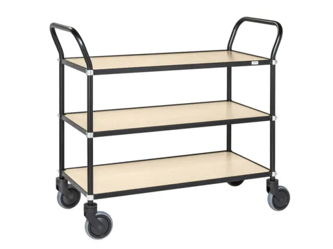 tafelwagen,draagverm. 250kg,3xhouten plaat,laadvl. LxB 950x430mm