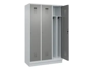 locker voor scheiding van kleding,HxBxD 1950x1200x500mm,3vak - 1