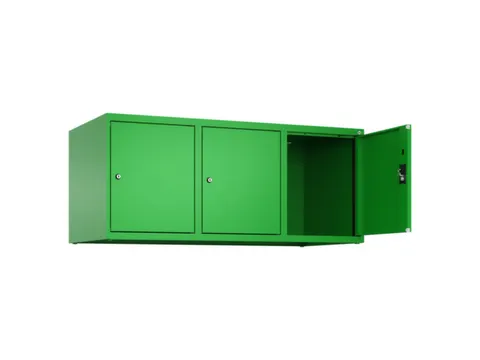 opzetkast,v. locker,3vak.,vak B 400mm,HxBxD 500x1200x500mm