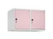 opzetkast,v. locker,2vak.,vak B 400mm,HxBxD 500x800x500mm,draaigrendel