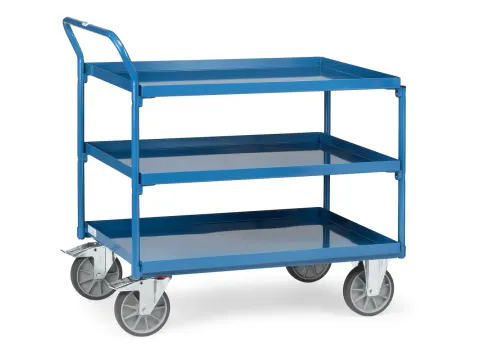 Tafelwagen 4932 Staalplaat En Rand 400kg 1000x700mm 3 Etages