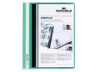 Snelhechtmap Durable Duraplus A4+ groen - 1