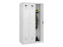 locker,HxBxD 1850x900x500mm,3vak,vak B 300mm,cil.-slot,staand op vloer