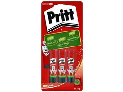 Lijmstift Pritt Original klein 11gr Blister met 3 stuks
