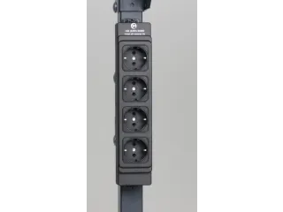 stopcontactenlijst,v. paktafel,HxBxD 304x61x45mm,m. 4stekkerdozen - 2