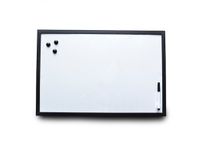 Whiteboard Zwarte omlijsting 40x60cm Met Marker en 3 Magneten