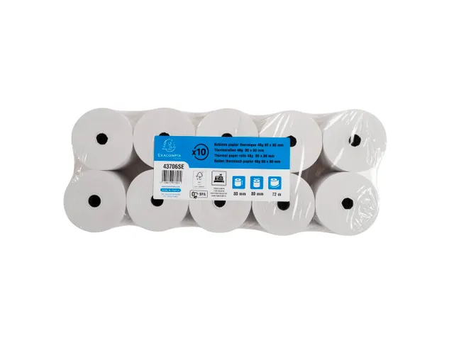 Telmachine- en kassarollen thermisch 80mm breed 80x80x12mm