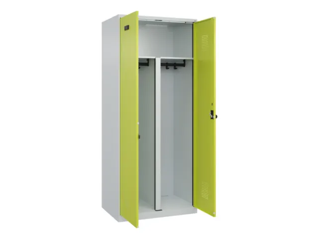PBM-locker,HxBxD 1850x800x500mm,2vak,vak B 400mm,draaigrendel