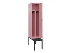 locker met bank,voor scheiding van kleding,HxBxD 2120x400x815mm,1vak