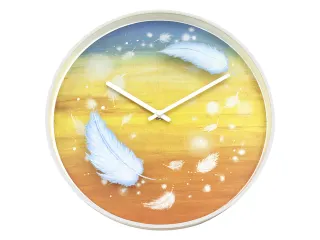 Wandklok Nextime dia 30cm multicolour kunststof Feathers - 2