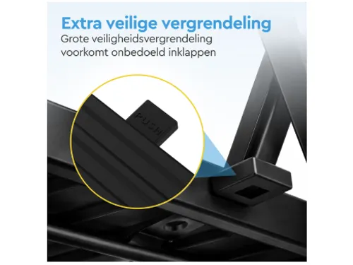 Huishoudtrap BRASQ 4 treden SLM400 zwart