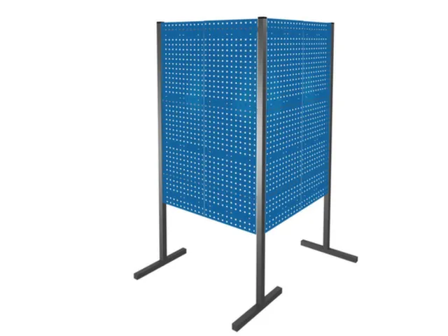 scheidingswand van geperforeerde plaat,dubbel veld 90°,totale B 2000m