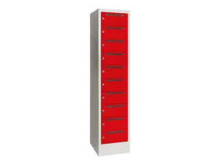 Postsorteerkast 1850x430x500mm 10 Vakken Ral7035 Front Ral3000 - 1