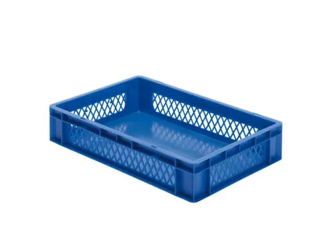 Euronorm-Stapelbak 22l H X L X B 120x600x400mm Blauw