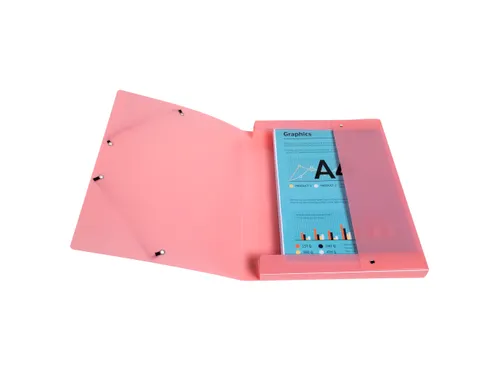 Klasseerdoos rug 25m m PP Chrom.Pastel