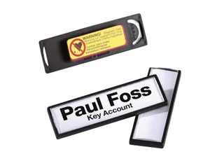 Badge Durable clip card met magneet 17x67mm - 2