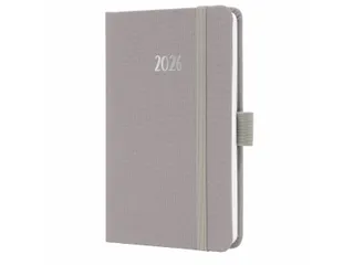 Weekagenda Feel A6 2026 (NL/FR/EN/DU) Pearl Grey Hardcover - 1