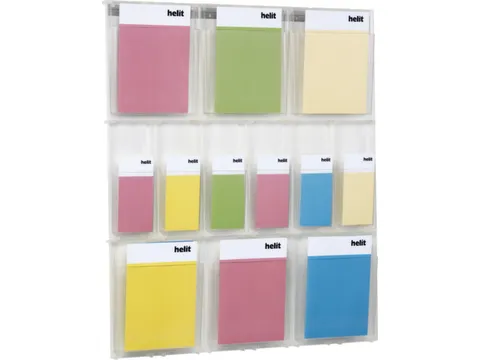 wandfolderhouder HxBxD 978x852x54mm 6xDIN A4/6xDIN lang transparant