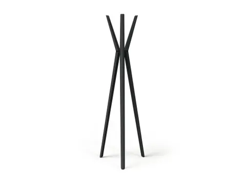 Kapstok DURASTORE 6 haken aluminium zwart 160cm