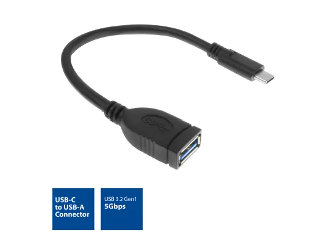 Kabel ACT USB 3.0 OTG USB-C male naar USB-A female