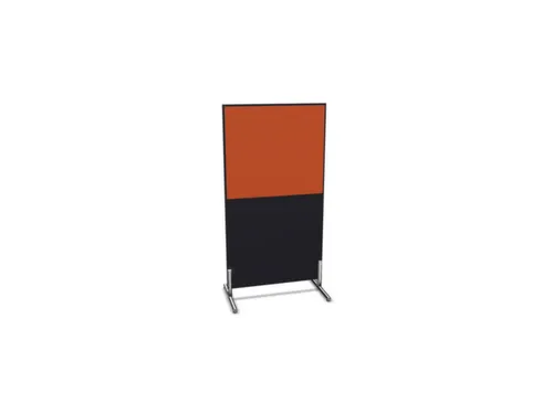scheidingswand,HxB 1545x800mm,CC-zwart,BN3012-oranje