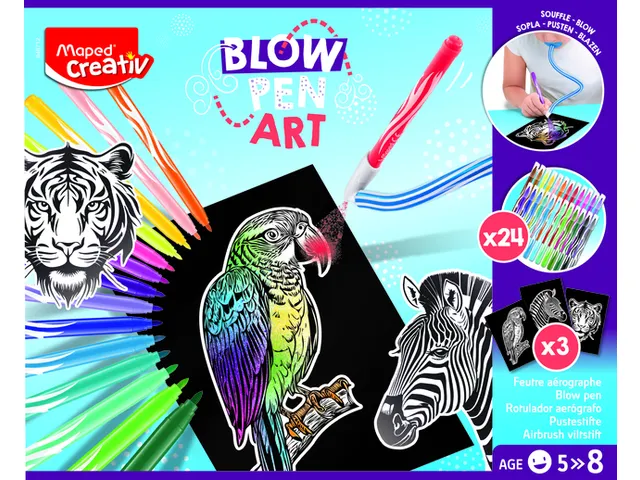 Blowpen Maped Creativ Art Créatif 24 couleurs