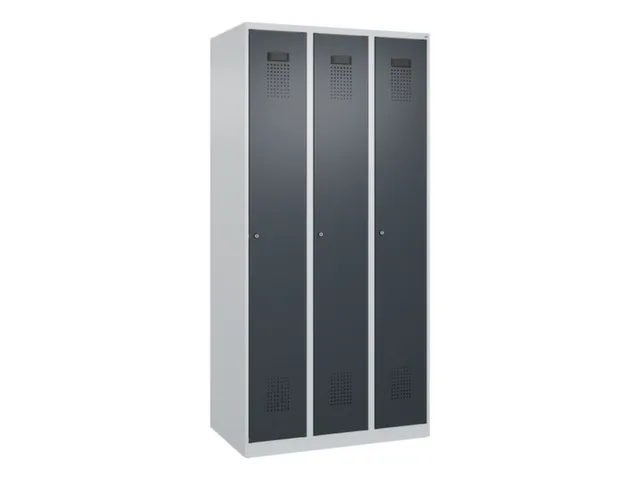 locker voor scheiding van kleding,HxBxD 1850x900x500mm,3vak