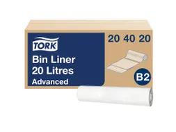 Afvalzakken Tork Bin Liner 20 liter Wit B2