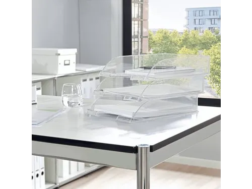 Brievenbak Leitz 5226 A4 Plastic Transparant Glashelder