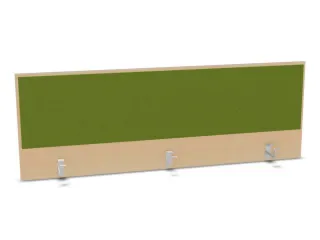 opzetpaneel,v. bureau,aanbouw achter,B 1600mm,NE-esdoorn,BN7048-groen - 1