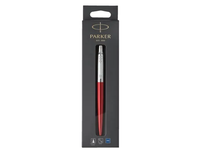 Balpen Parker Jotter Kensington red CT medium op blister