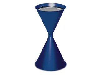 Zandasbak Staalplaat 730x400mm Ronde Trechter Verzinkt Ral5010 - 2