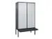 locker voor scheiding van kleding,HxBxD 2120x1200x815mm,4vak