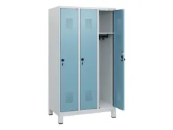 schoollocker,HxBxD 1630x900x500mm,3vak,vak B 300mm,draaigrendel,voeten