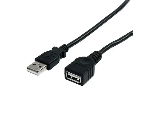 USB 2.0 verlengkabel A naar A M/F zwart 3 m