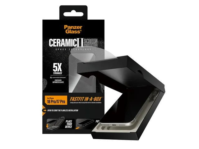 PanzerGlass Ceramic Screen Protector iPhone 18 Pro | 17 Pro | Ultra