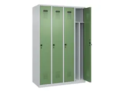 locker voor scheiding van kleding,HxBxD 1850x1200x500mm,4vak