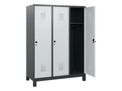 schoollocker,HxBxD 1630x1200x500mm,3vak,vak B 400mm,draaigrendel