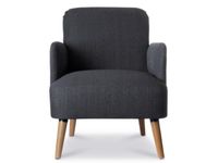 fauteuil 1-zits stof antraciet HxBxD 790x620x770mm