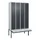 locker met bank,HxBxD 2120x1200x815mm,4vak,vak B 300mm,cil.-slot