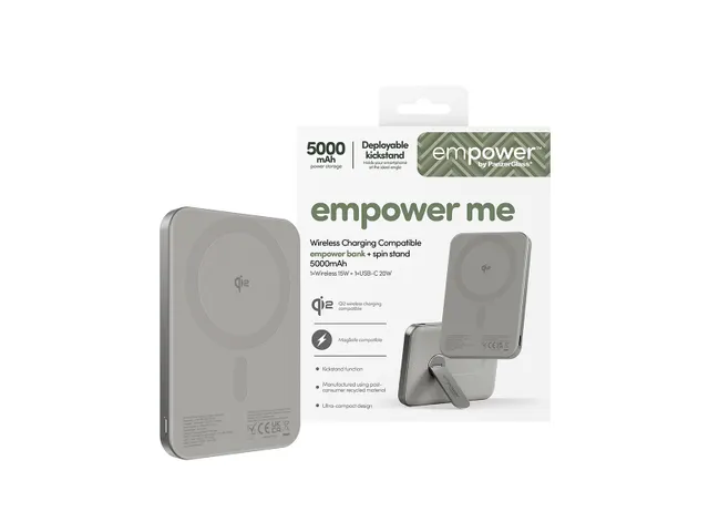 PanzerGlass empower by empower Bank w. Spin Stand | 5000mAh |