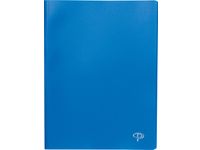 showalbum, voor ft A4, met 10 transparante tassen, blauw