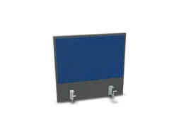 opzetpaneel bureau aanbouw achter MS-donkergrijs BN6016-blauw 600mm
