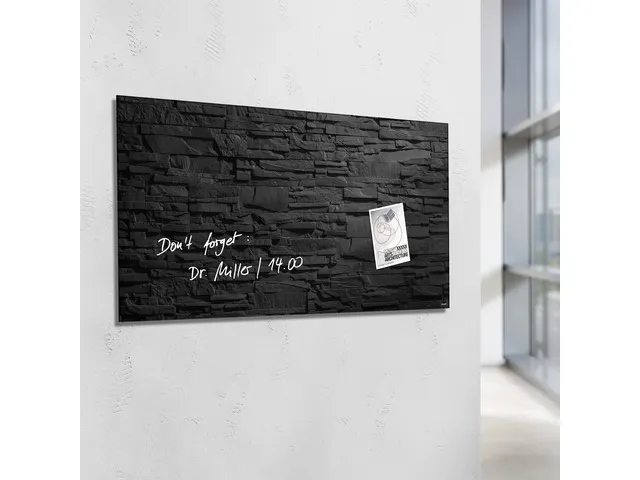 Glasmagneetbord Sigel Artverum 910x460x15mm leisteen