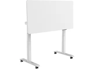 Elektrisch Verstelbaar Verrijdbaar Zit Sta Bureau Frame Wit 110-190cm - 3